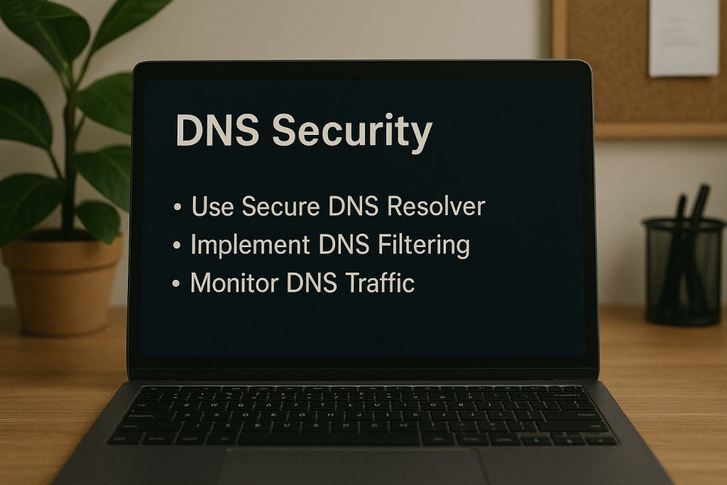 DNS servers and racks representing global resolvers